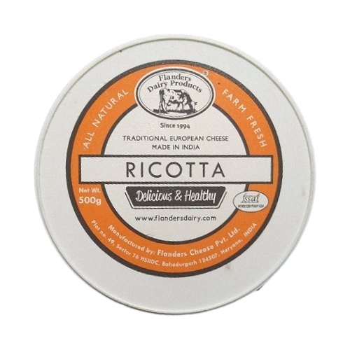 Cheese Ricotta Flanders fresh stock image