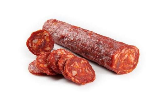 "Chorizo Salami suppliers in Delhi and India - high-quality cured meat with spices, ideal for snacking, cooking and charcuterie boards."