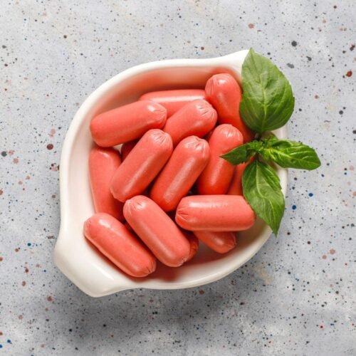 Buy Chicken Cocktail Sausages wholesale in Delhi. Perfect for parties, snacks, and food businesses. High-quality frozen sausages available now!