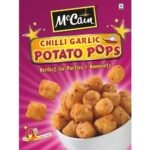 Order Chilli Garlic Potato Pops at the best wholesale rates. Spicy and crispy frozen snacks ideal for restaurants, cafes, and catering businesses.