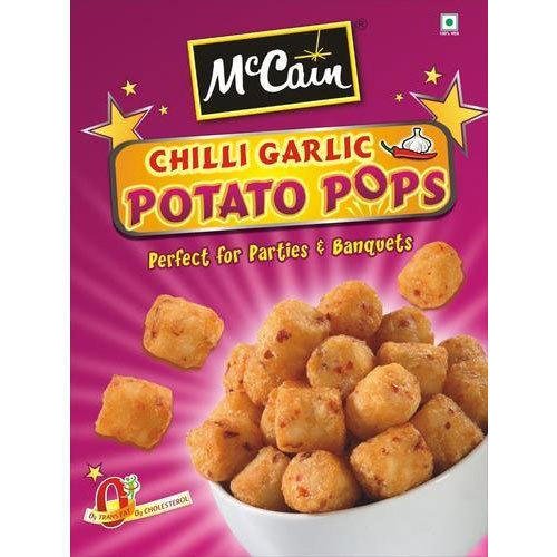 Order Chilli Garlic Potato Pops at the best wholesale rates. Spicy and crispy frozen snacks ideal for restaurants, cafes, and catering businesses.