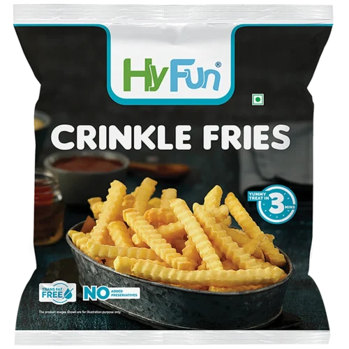 Get Crinkle Cut Fries in bulk at wholesale prices. Crispy, high-quality frozen fries perfect for fast food businesses and restaurants.