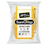 Buy French Fries Sure Crisp at wholesale prices. Crispy and delicious frozen fries perfect for fast food outlets, cafes, and restaurants.