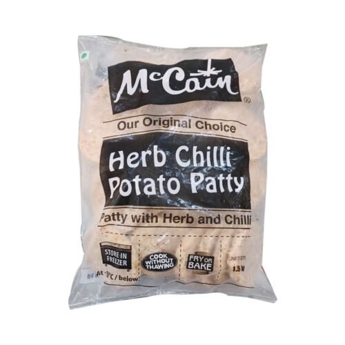 Buy Herbs Chilli Potato Patty at wholesale rates. Premium frozen patties available for restaurants, cafes, and food businesses.