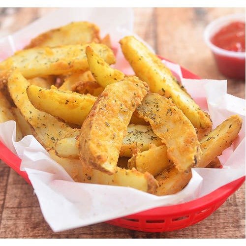 Order Potato Wedges in bulk at the best prices. High-quality, crispy frozen wedges perfect for restaurants, cafes, and catering services.