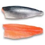 Order Salmon Fillet with Skin in bulk. High-quality frozen salmon for hotels, restaurants, and seafood distributors. Available at wholesale prices.