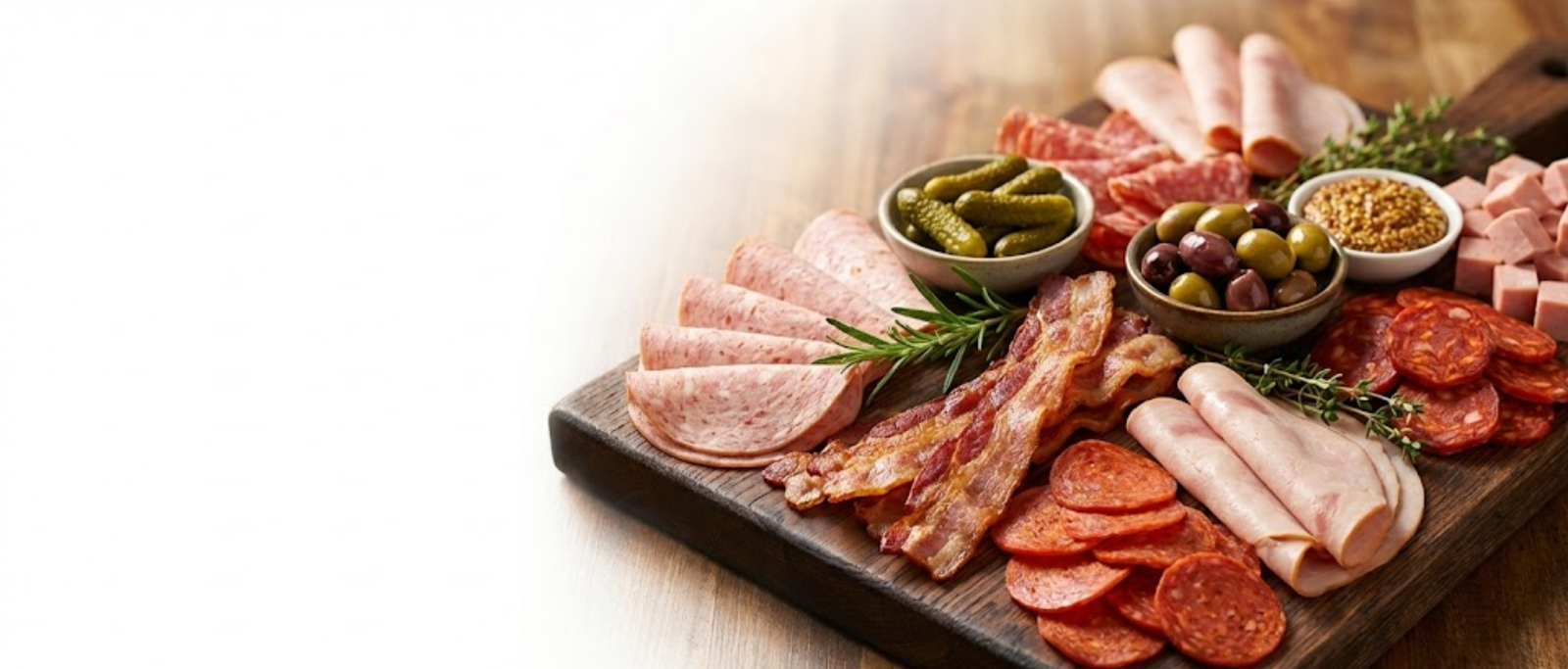 Chicken and pork cold cuts