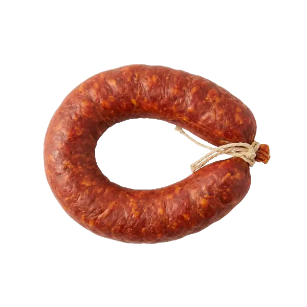 Chorizo coil imported from Spain by Gourmet Foods
